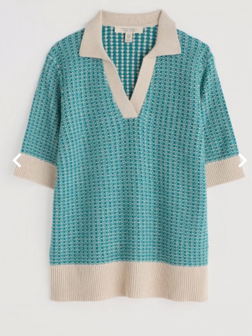 Seasalt  Cornwall Knit Polo-Style Short Sleeve Sweater